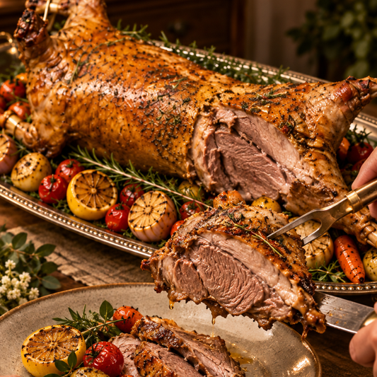 Whole Lamb Roasted