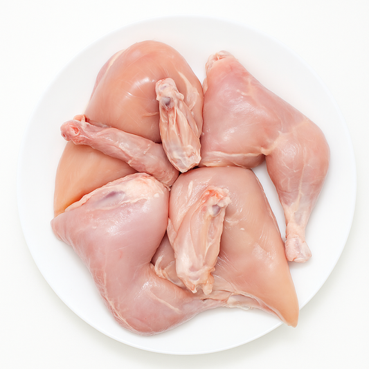 Fresh Whole Chicken 4 Cut Skin-Less - 1kg