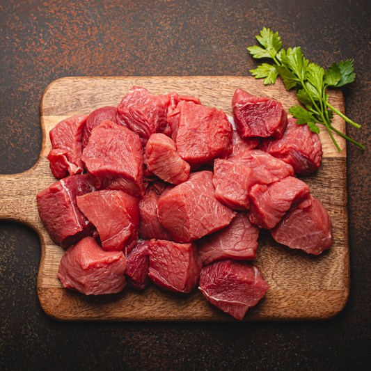 Beef Topside Cubes - 1Kg