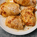 Marinated Chicken Thigh Skin-On Bone-In - 500g