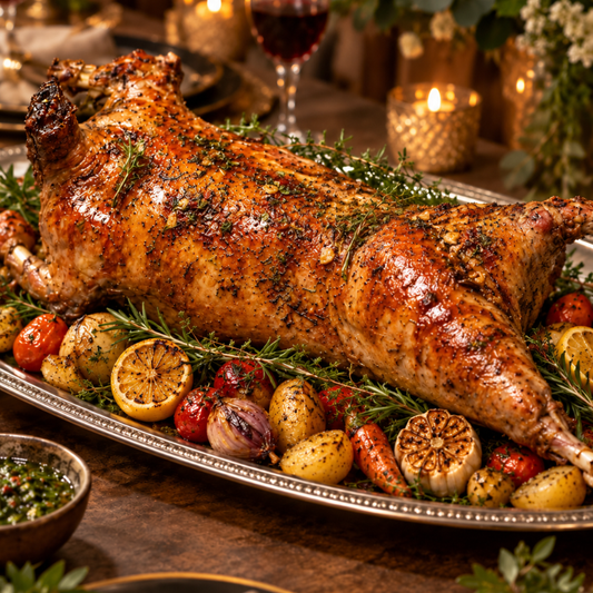 Whole Lamb Roasted