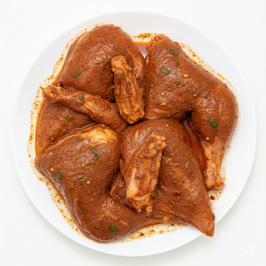 Marinated Whole Chicken 4 Cuts Skinless - 1kg